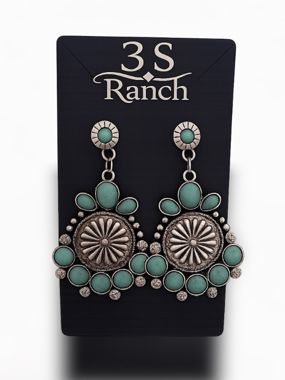 ✨ 3 S Ranch “La Valentina” Turquoise Earrings NWT
